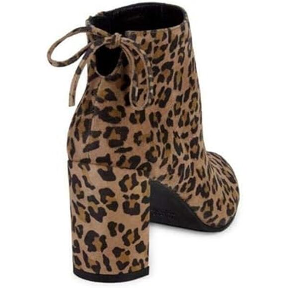 Stuart Weitzman Lofty Cheetah Print Ankle Boots Brown Black Womens Size 5 - Picture 4 of 14